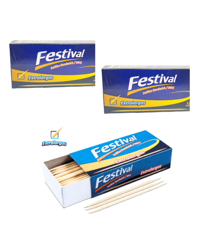 Palillo Festival Extra Largo X3